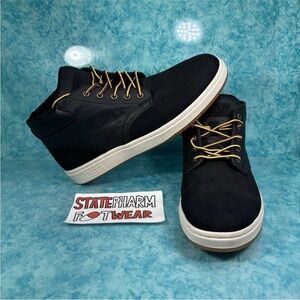 Polo Ralph Lauren Sneaker Boot Men’s Black Suede Mid Top Lace Up Shoes Size 9.5